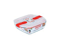 Pyrex schaal met deksel 1l 20x17x6cm