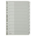 Tabbladen leitz grijs 1 tot 10 a4 160g m² karton