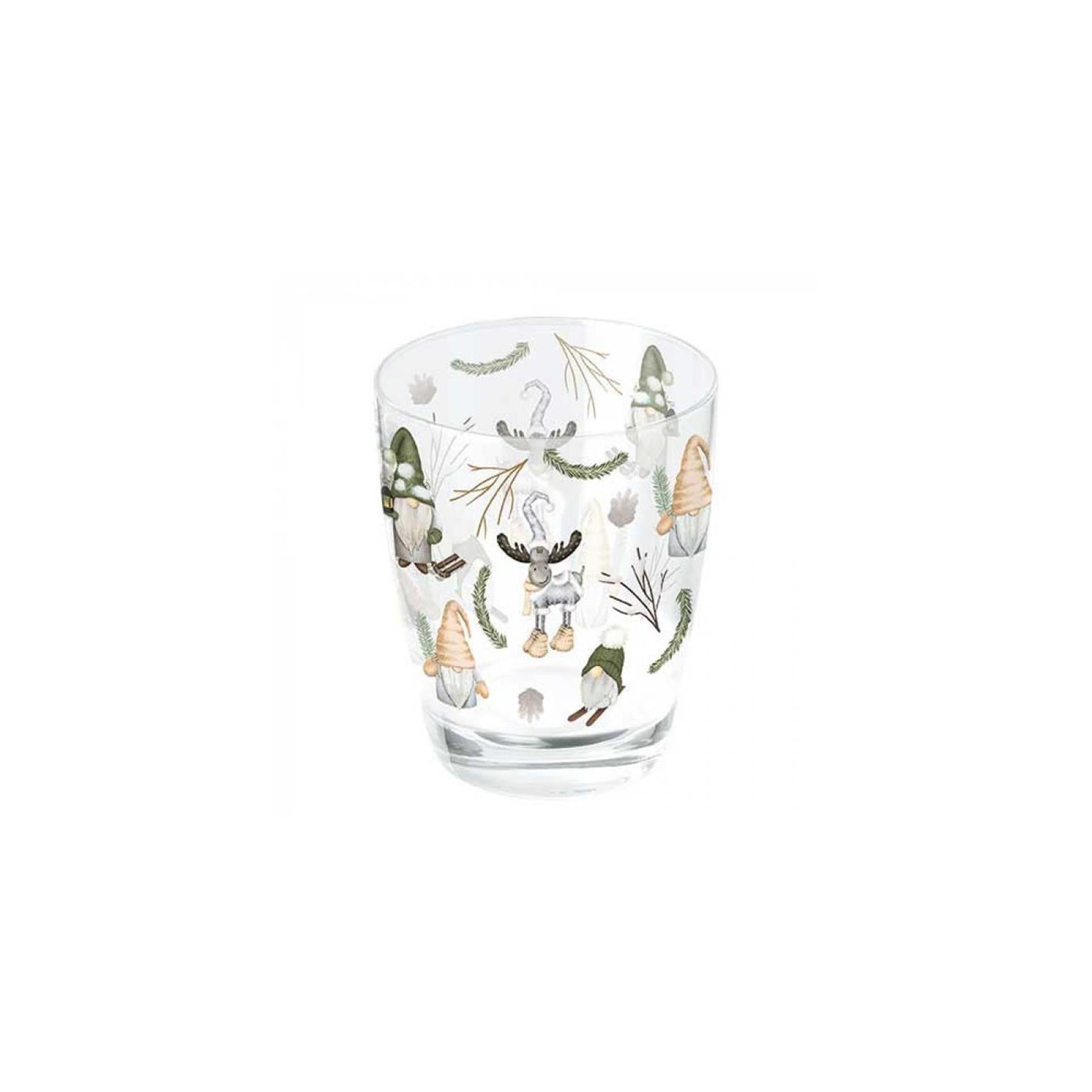 Ambiente drinkglas 250ml forest gnomes