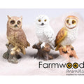 Farmwood animals tuinbeeld uil 19 cm