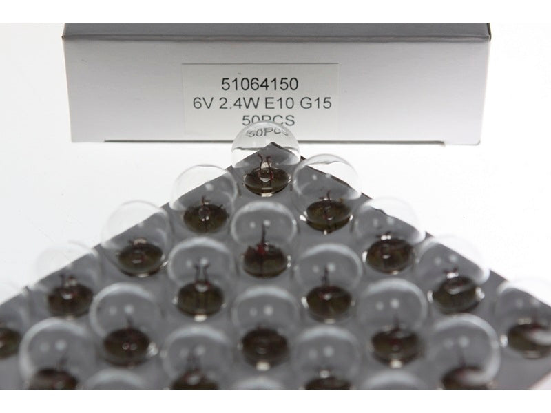 Glühbirne 6V 0,45A E10 6V 2,4W für