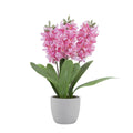 Mansion atmosphere kunstbloemen hyacint roze 28xh41cm