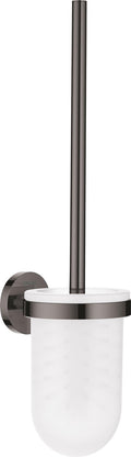 Grohe essentials toiletborstelset (wandmodel) - hard graphite (zwart)