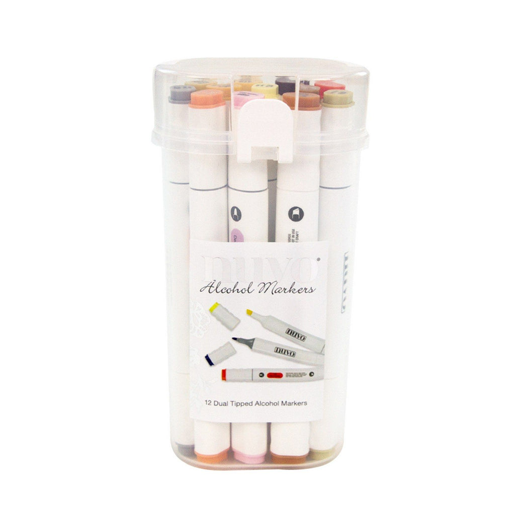 Nuvo by tonic studios nuvo • marker pens hair- skintones 12pcs