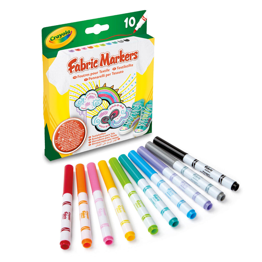Crayola textielstiften, 10st.