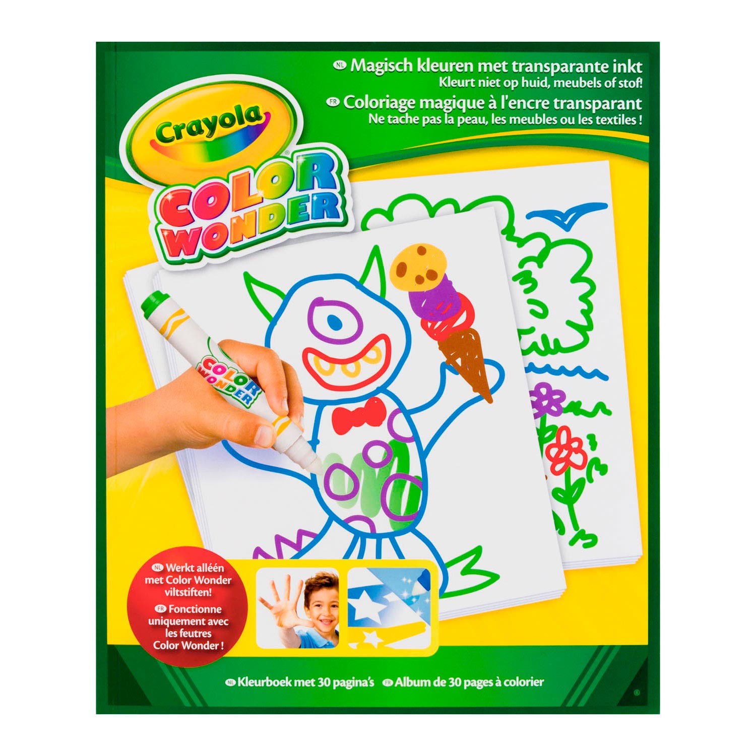 Crayola Color Wonder – Zeichenblock, 30 Seiten