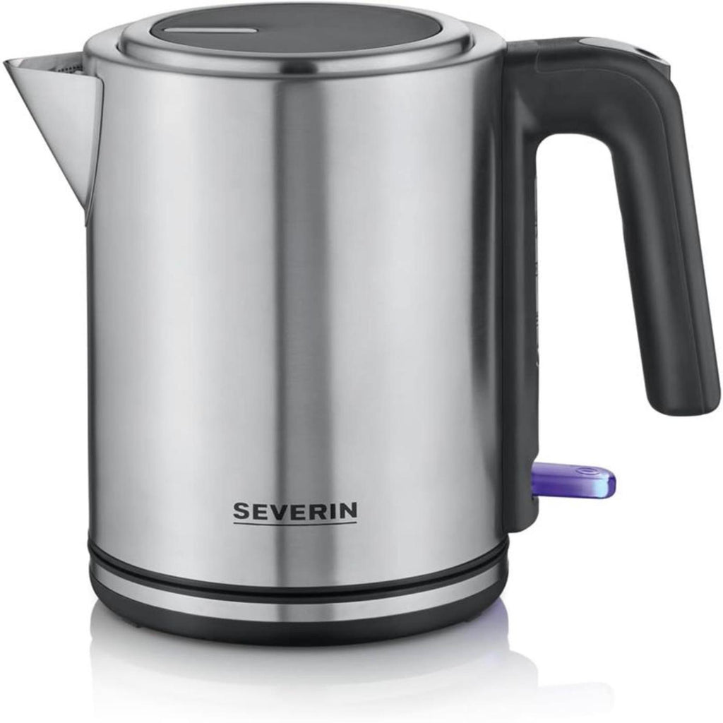 Severin waterkoker met waterniveau-indicator, draadloos 1 liter 2400wat rvs