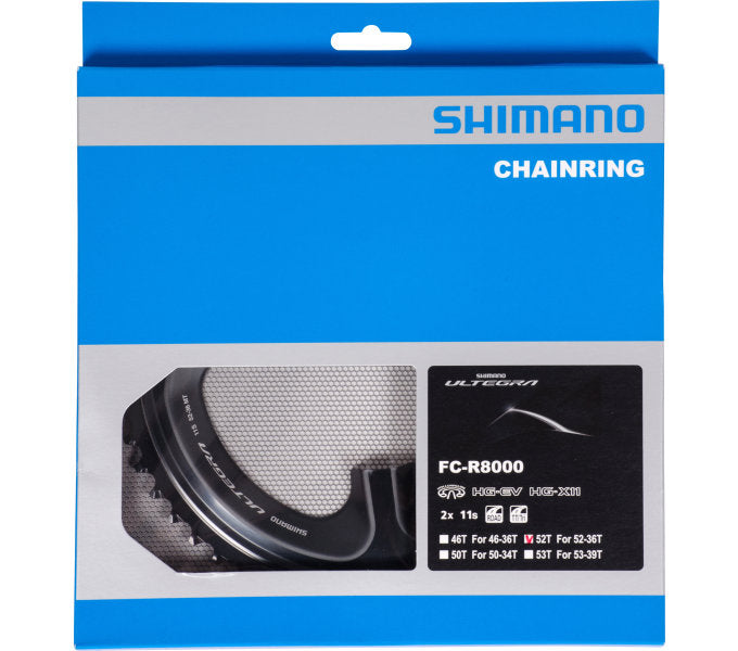 Kettenblatt 52 Zähne Shimano Ultegra FC-R8000 (MT) 2x11-fach - schwarz