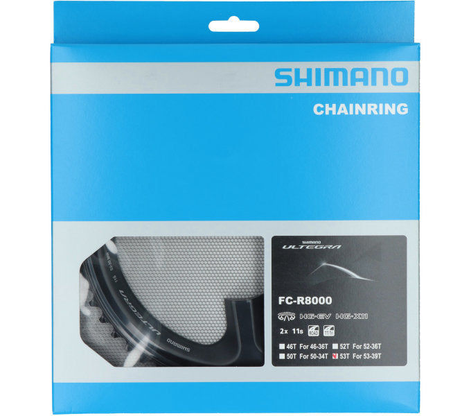 Shimano Ultegra FC-R8000 2x11-fach Kettenblatt - 53 Zähne (MW) - schwarz
