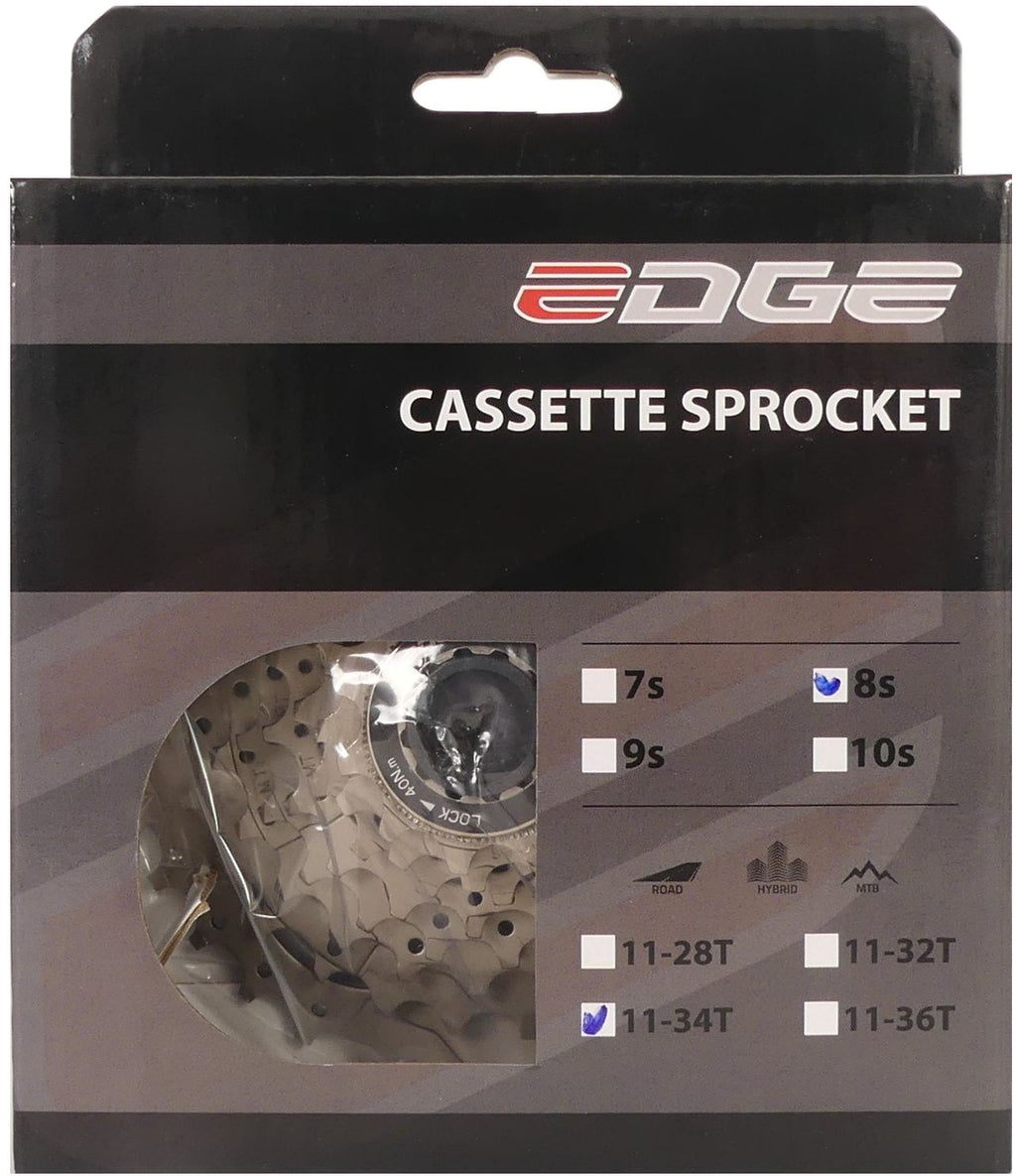 Kassette 8-Gang Edge CS-M5008 11-34T - silber