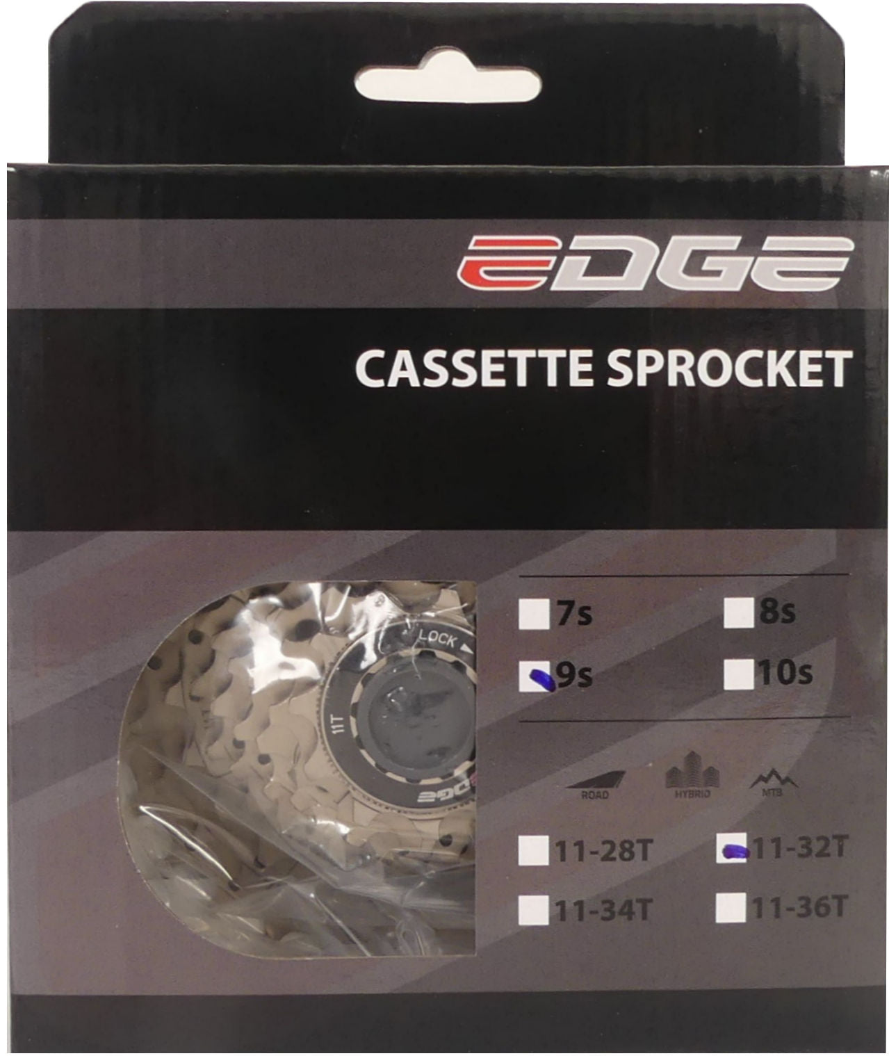 Edge Kassette 9-fach CS-M5009 11-32T Silber