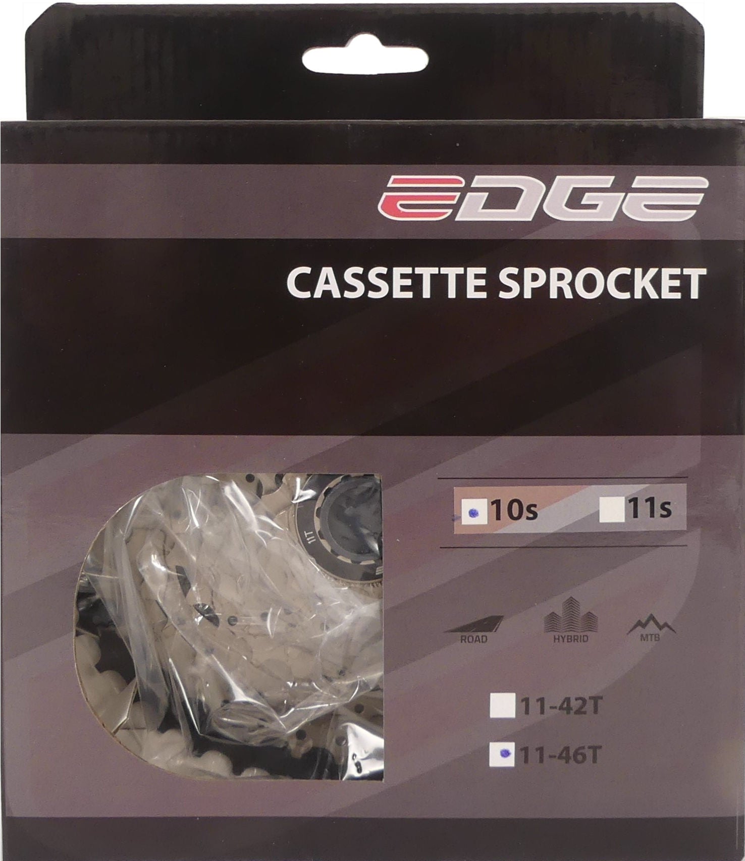 Kassette 10-fach Edge CS-M6010 11-46T - silber schwarz