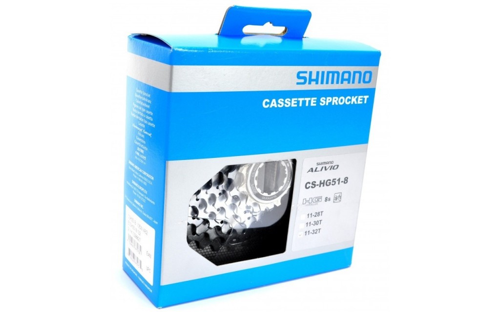 Kassette 8-fach Shimano Alivio HG51 11-30T