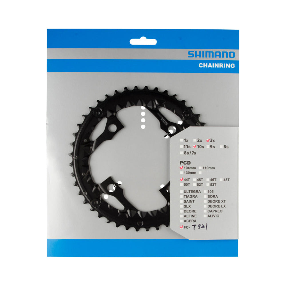 Shimano FC-T521 44T-AE Kettenblatt (ohne Serienbezeichnung) – Kettenblattschutz – Schwarz