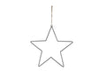 Naturel collections ster draad hanger metaal 38cm