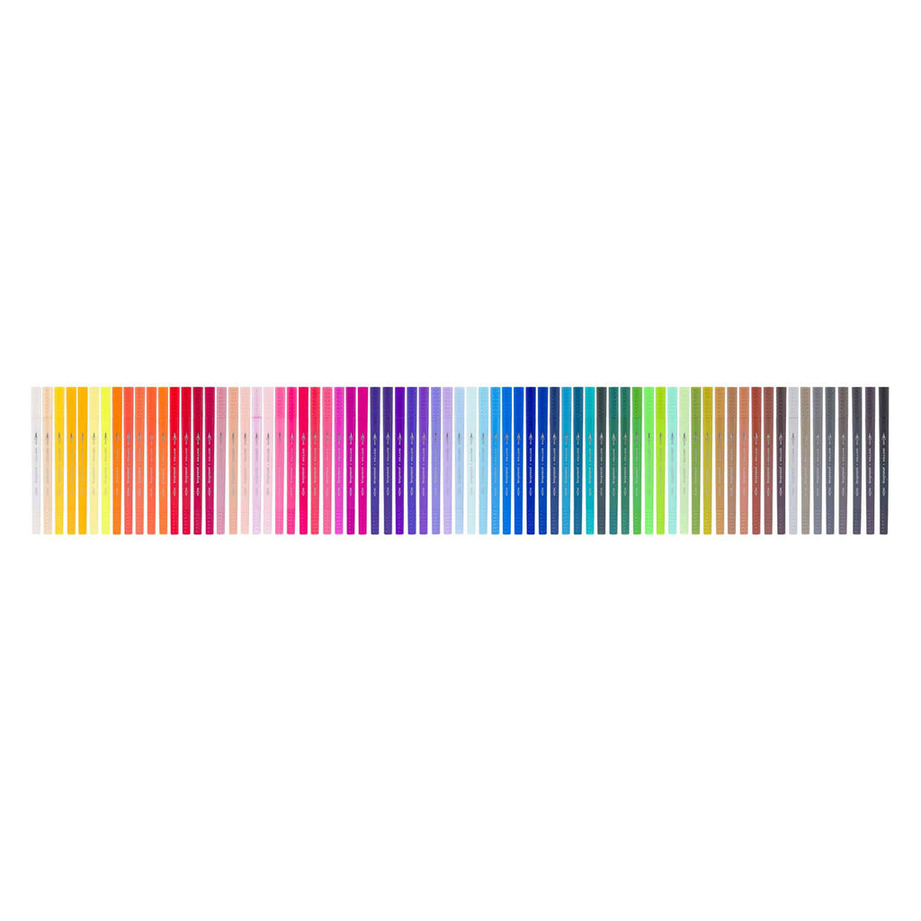 Bruynzeel creatives fineliner brushpen set 72 kleuren