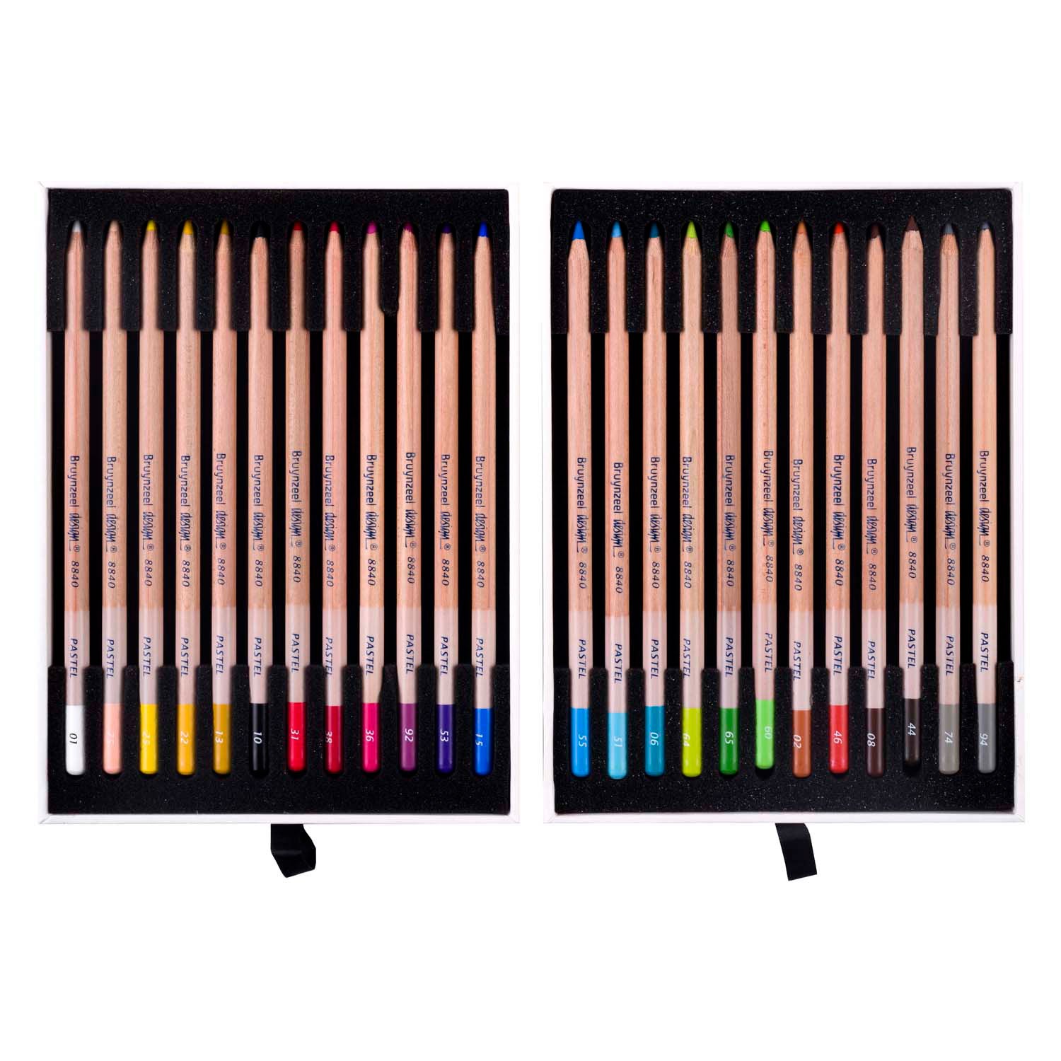 Bruynzeel Design Pastell-Federmäppchen, 24 Farben