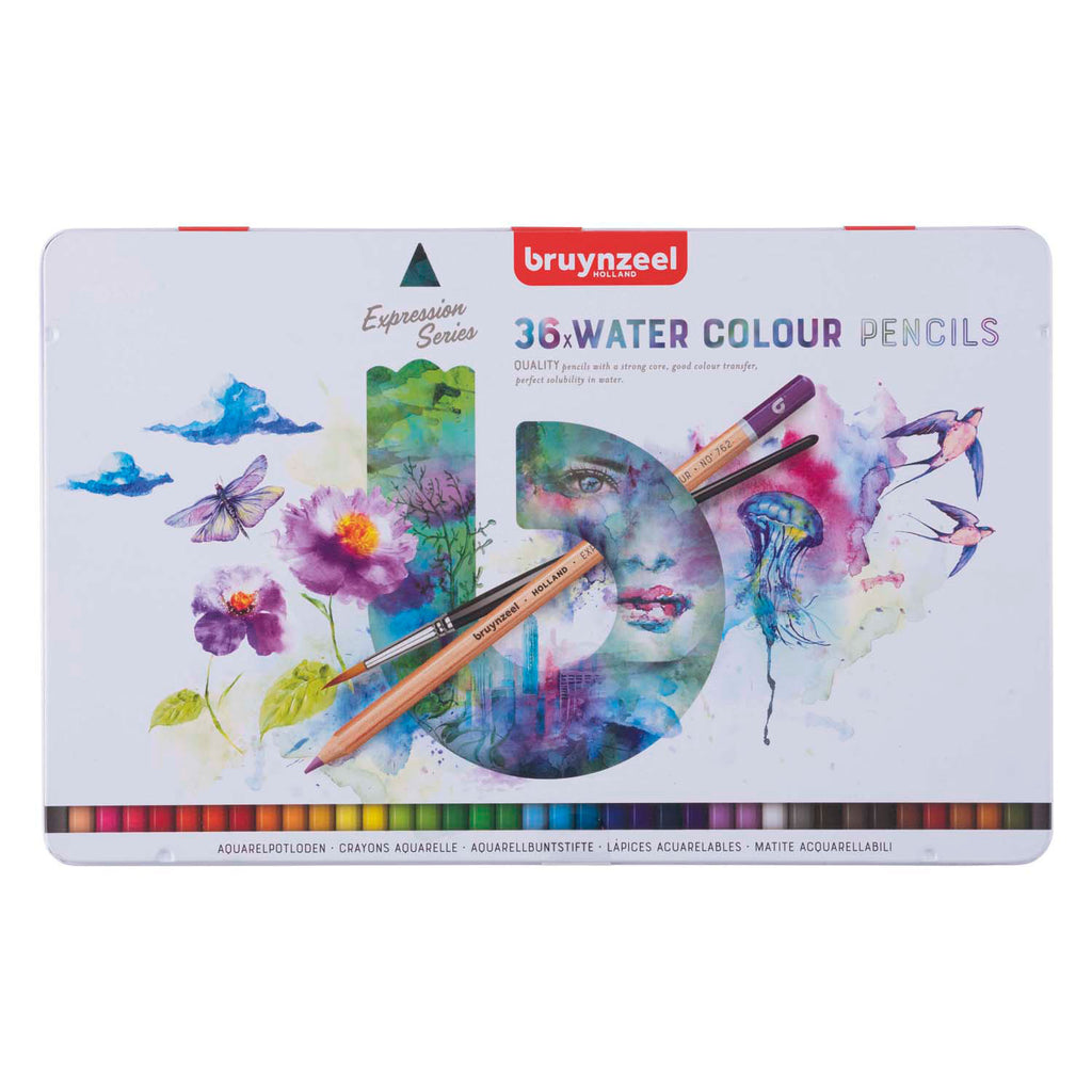 Bruynzeel • Ausdrucks-Aquarellstifte, Dose 36