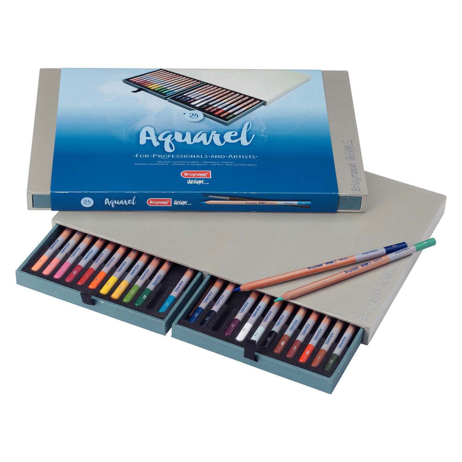 Bruynzeel aquarelpotloden box 24