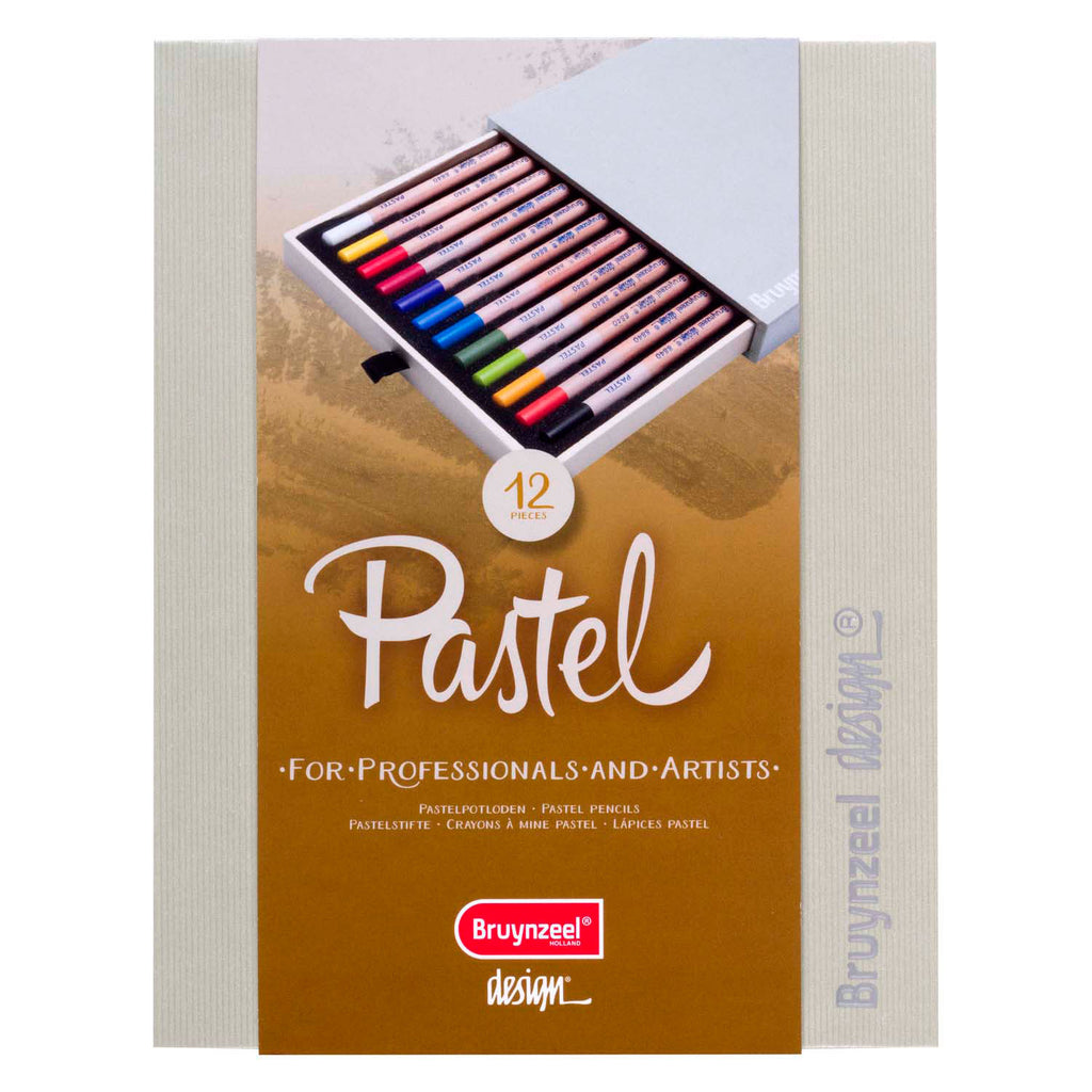 Bruynzeel Design Pastell-Federmäppchen, 12 Farben