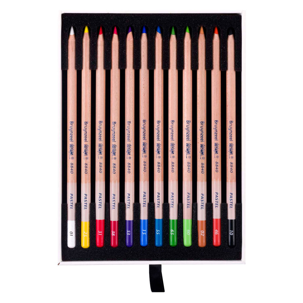 Bruynzeel Design Pastell-Federmäppchen, 12 Farben