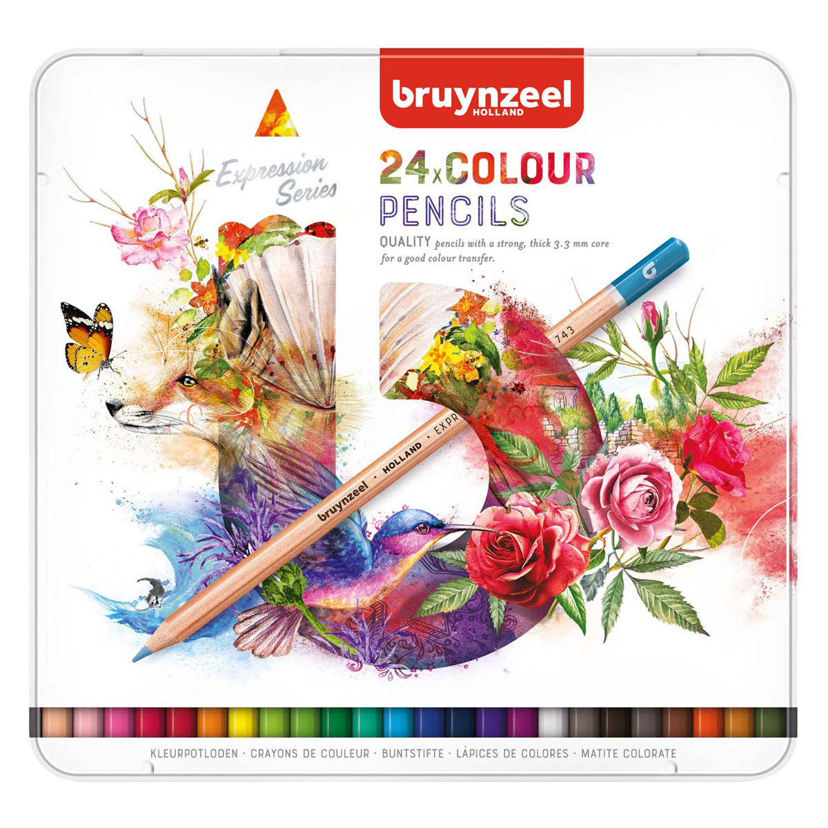 Bruynzeel • Ausdrucksfarbenstifte Dose 24