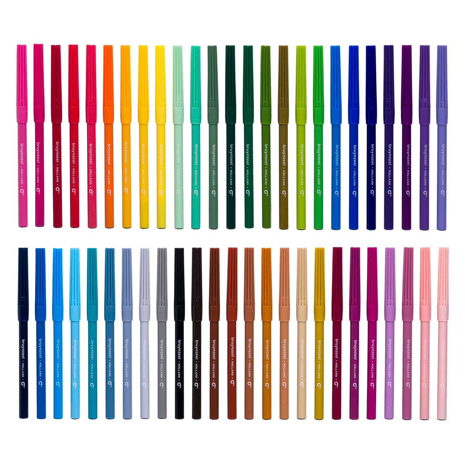 Bruynzeel viltstiften set, 50 kleuren