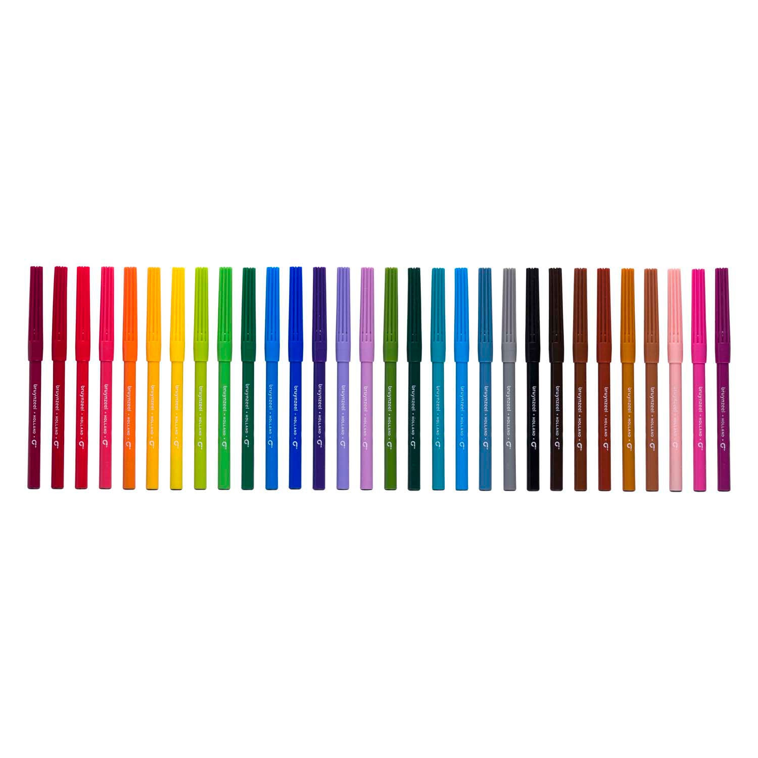 Bruynzeel viltstiften set, 30 kleuren