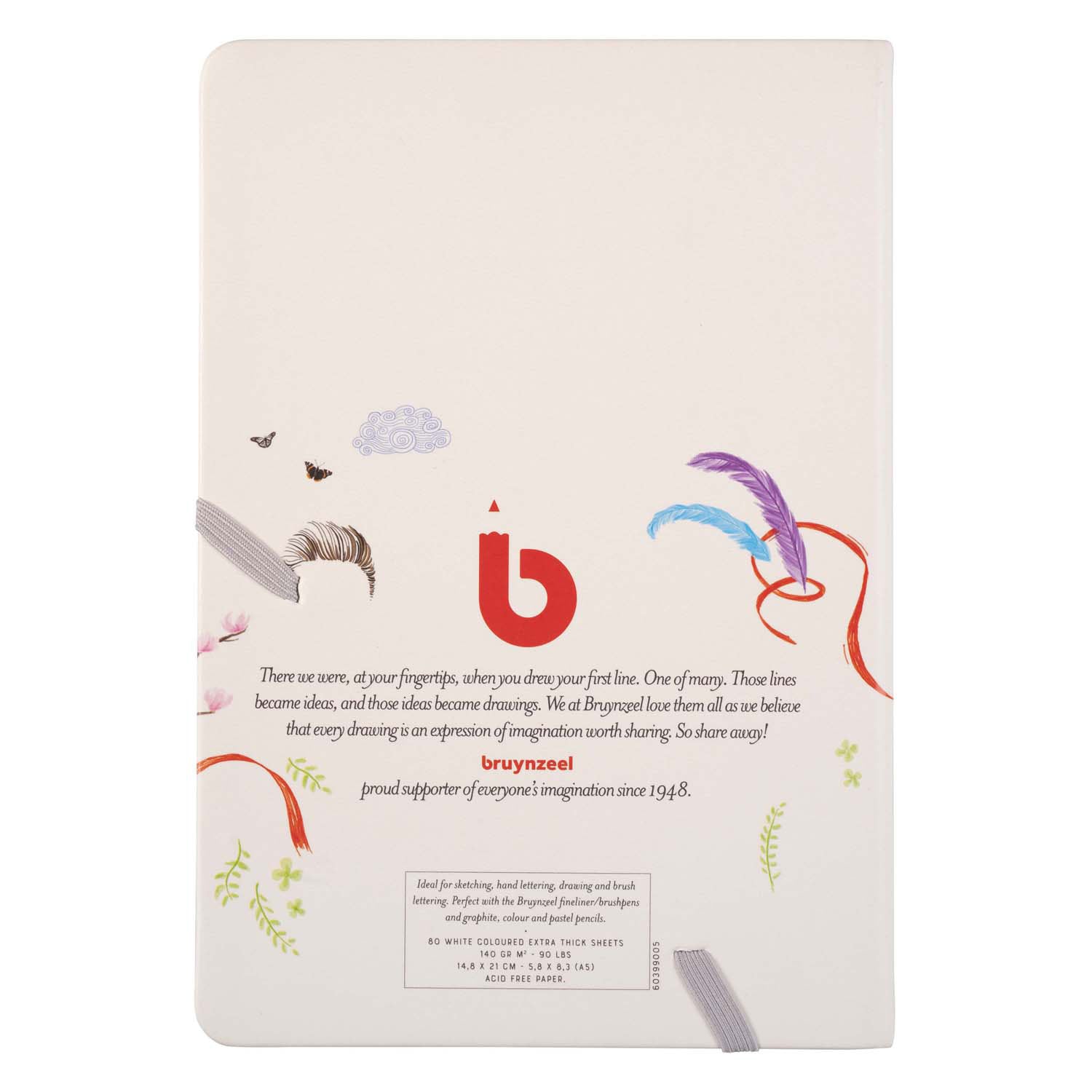 Bruynzeel Creatives Skizzenbuch A5 140gm 80 Blatt