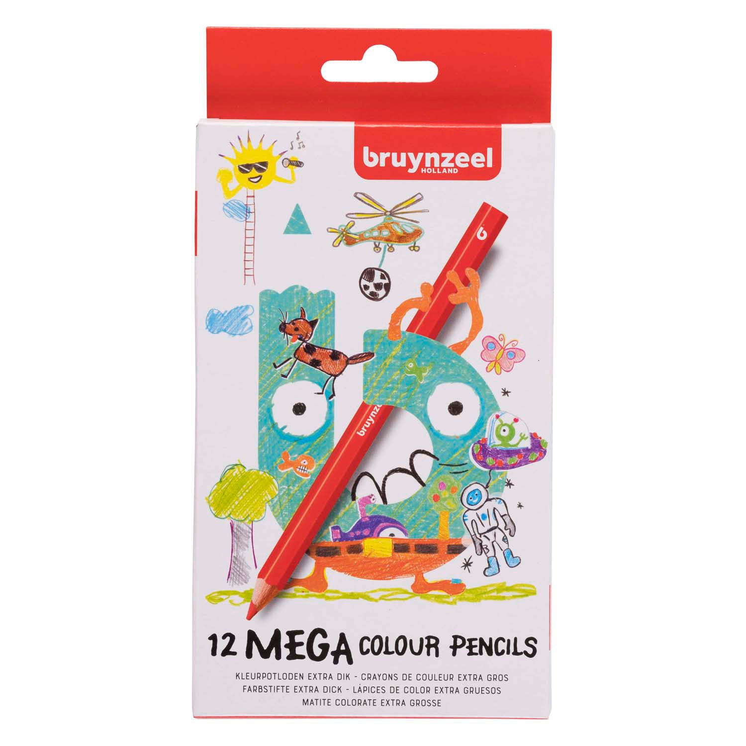 Bruynzeel Mega-Buntstifte-Set, 12 Stück