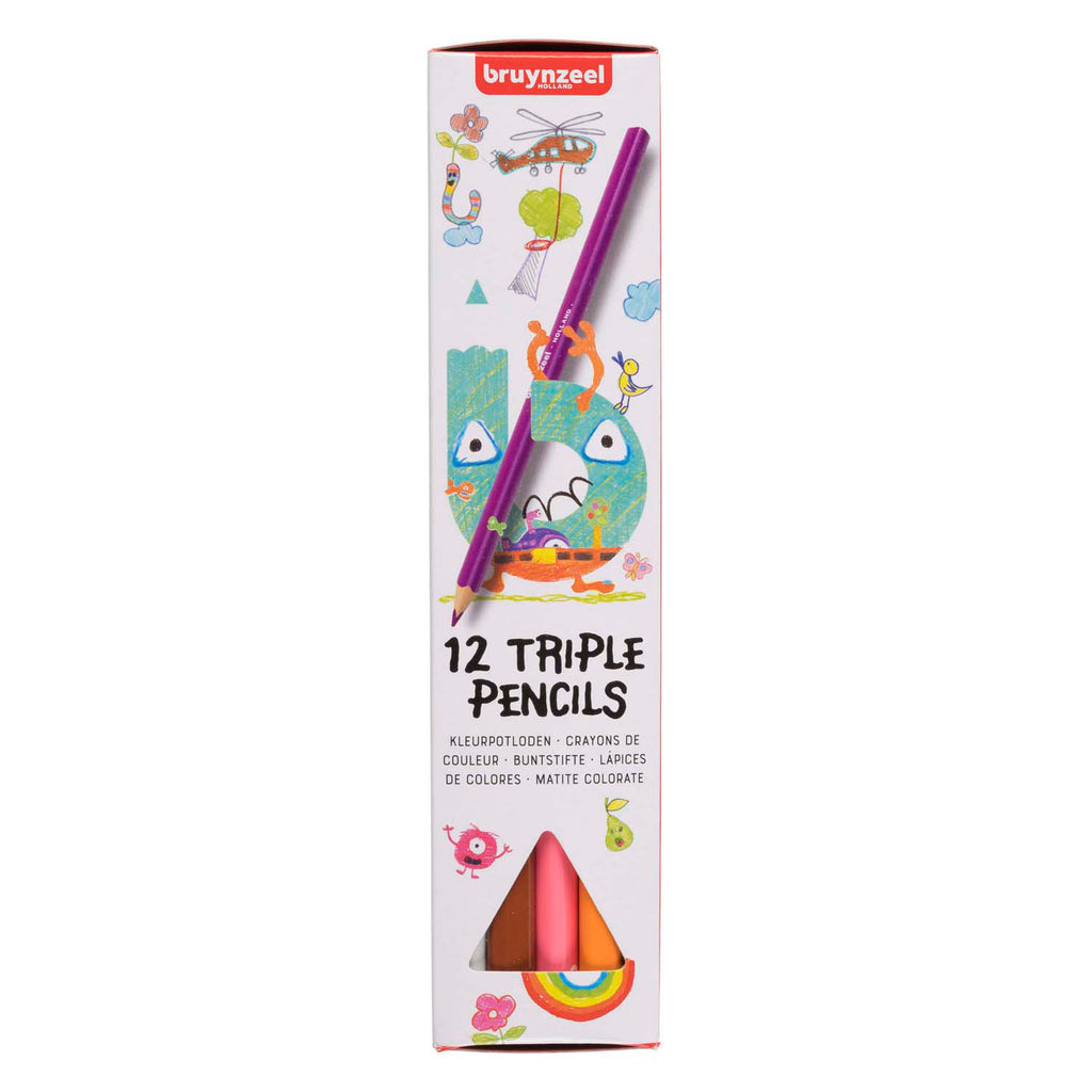Bruynzeel Dreifarbstifte-Set 12