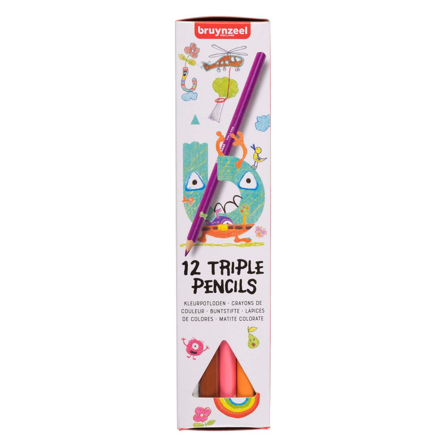 Bruynzeel Dreifarbstifte-Set 12