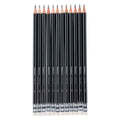Bruynzeel Teens HB Graphitstifte mit Radiergummi, 12er-Set