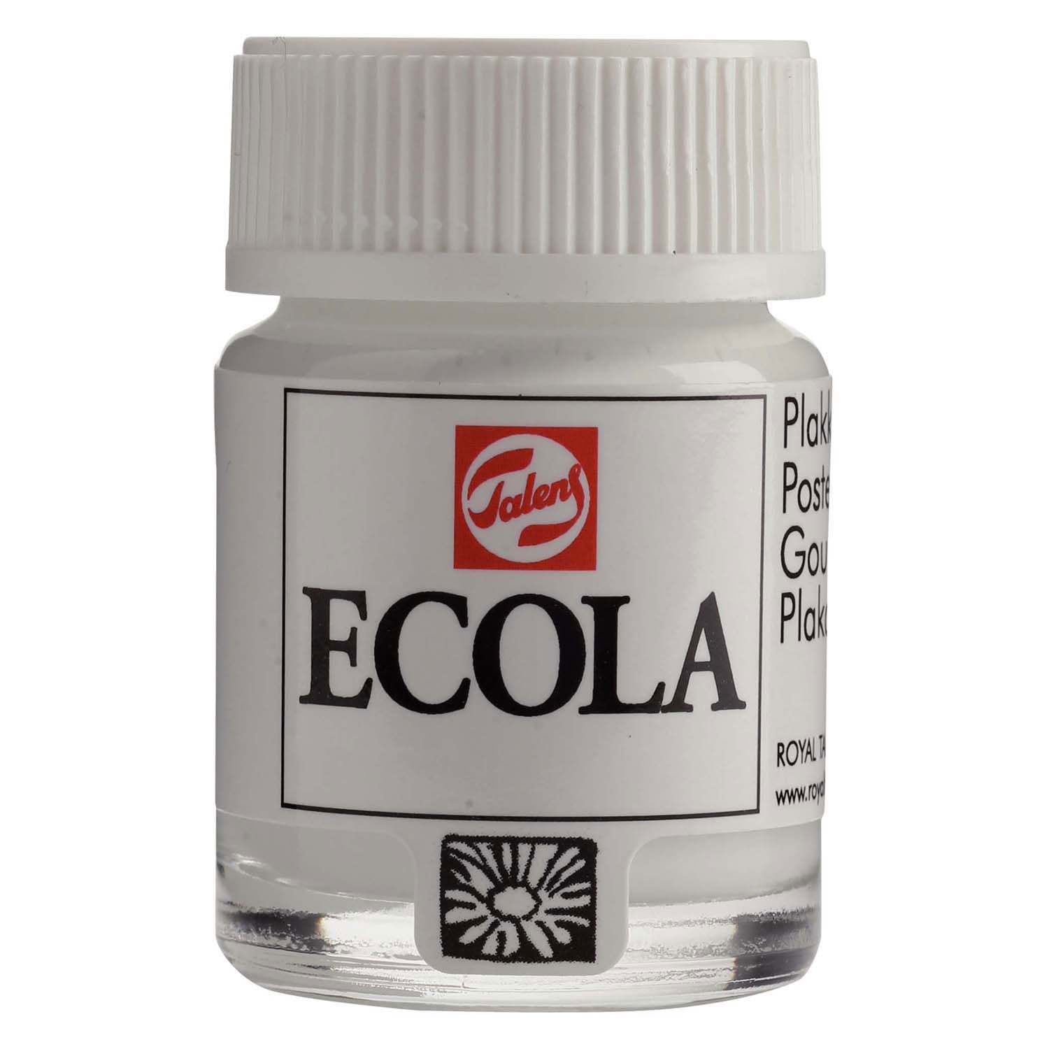 Bruynzeel Ecola Posterfarbe, Flasche 16 ml, Weiß, 100 Stück