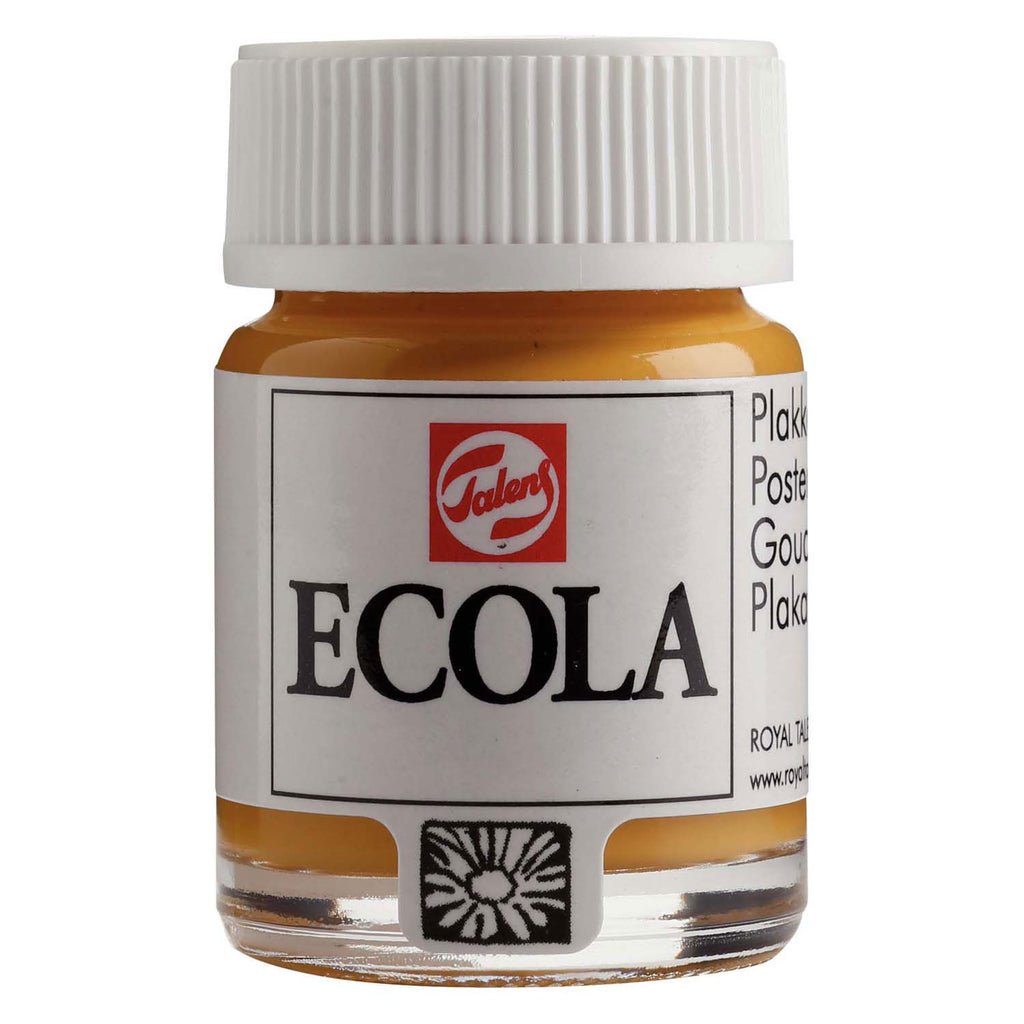 Bruynzeel Ecola Plakatfarbe, Flasche 16ml, Gelbocker 227