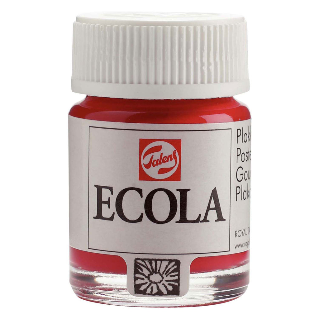 Bruynzeel Ecola Plakatfarbe, Flasche 16 ml, Karminrot 318