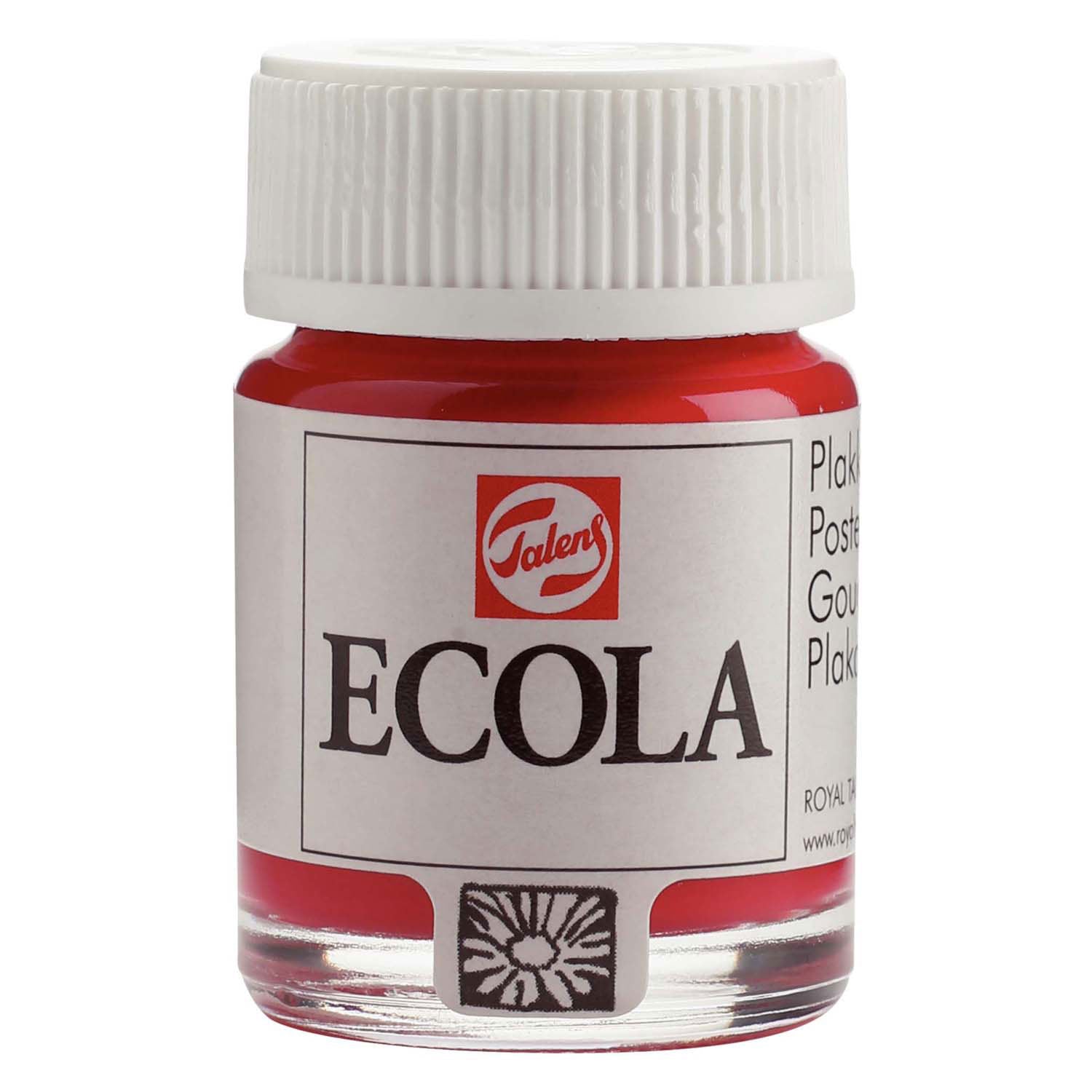Bruynzeel Ecola Plakatfarbe, Flasche 16 ml, Karminrot 318
