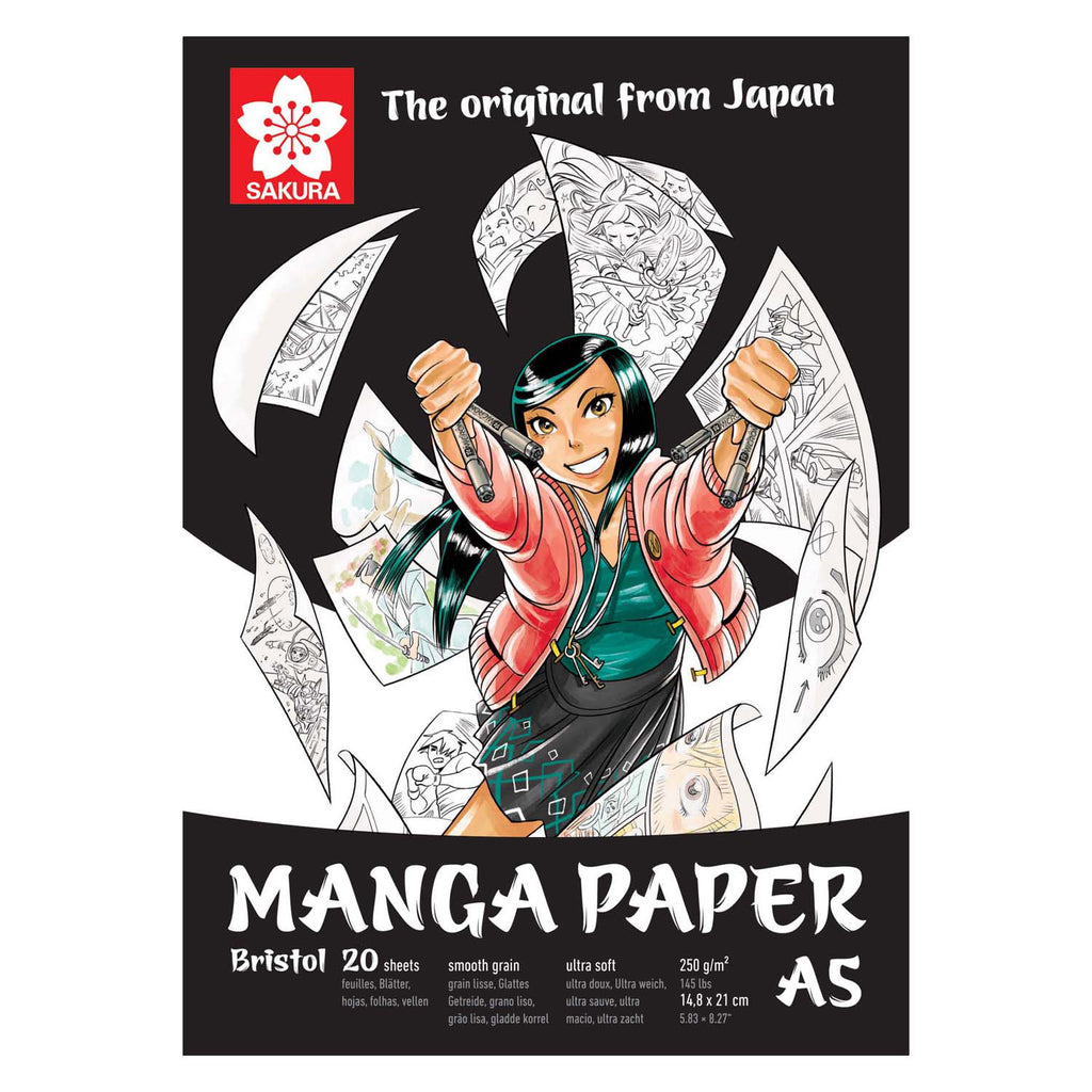Sakura Manga-Papier A5, 250 g, 20 Blätter