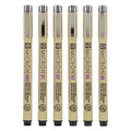 Sakura pigma micron 01 etui met 6 basic kleuren