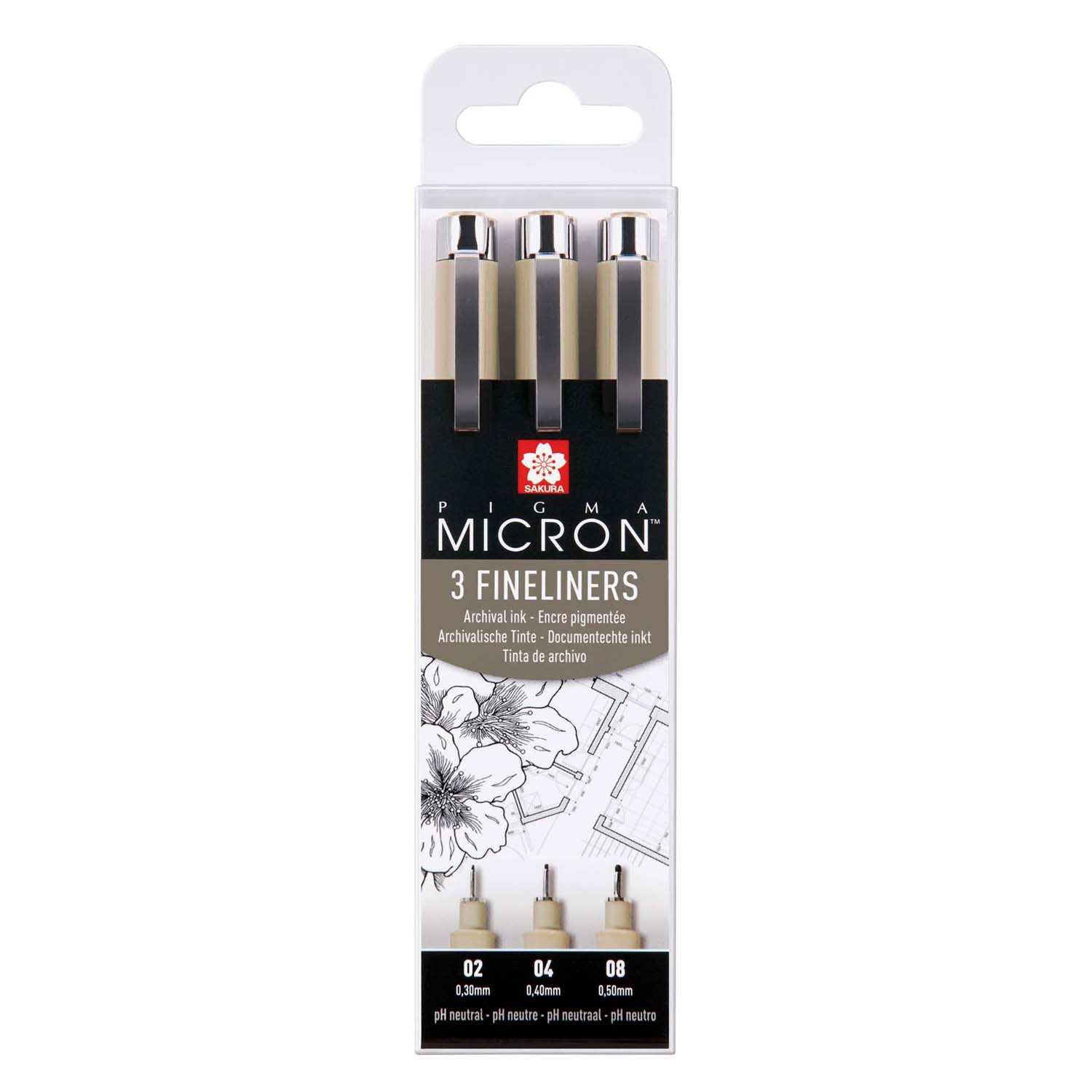 Sakura • Pigma Micron Set Fineliner 02, 04, 08