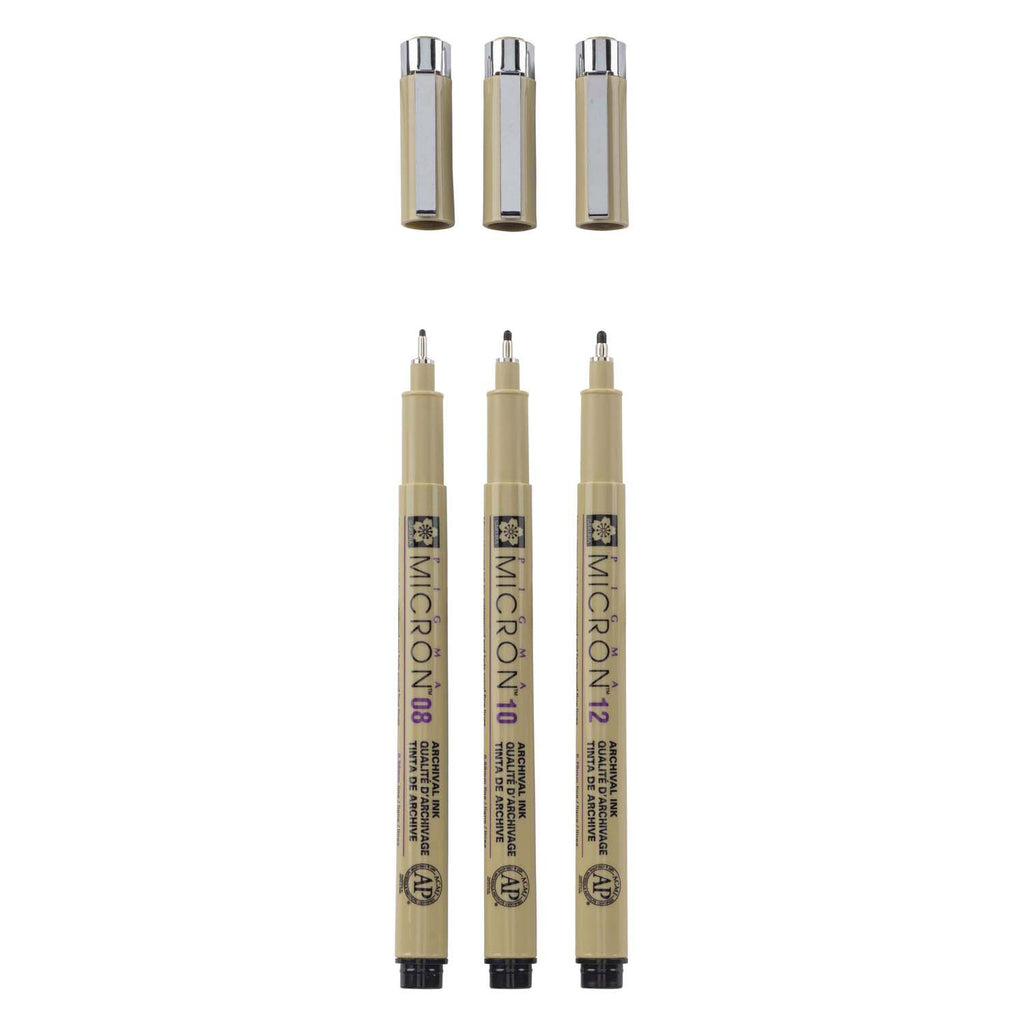 Sakura pigma micron etui 3 fineliners zwart 08-10-12 breed