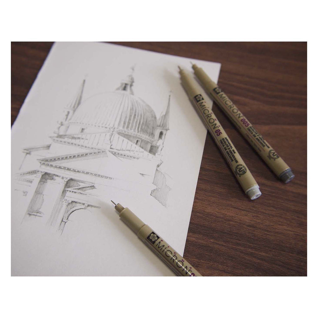Sakura • Pigma Micron 05 Fineliner-Set Schwarz Grau 3-teilig