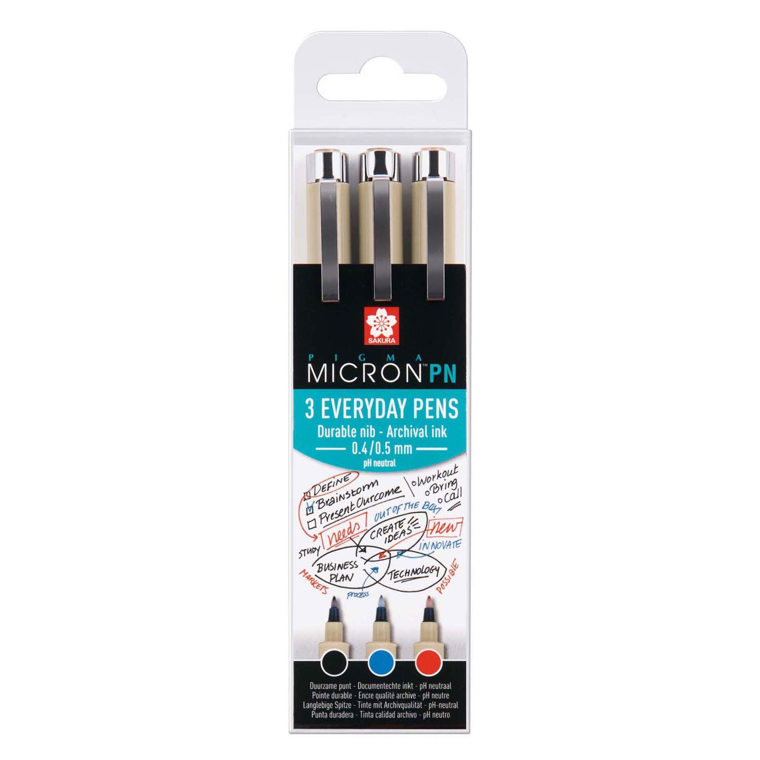Sakura • Pigma Micron PN Set Büro 3-teilig