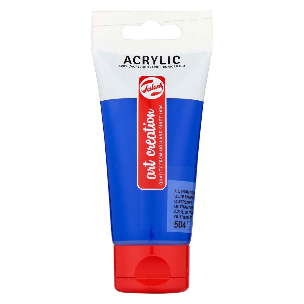 Talens art creation acrylverf tube 75ml ultramarijn 504