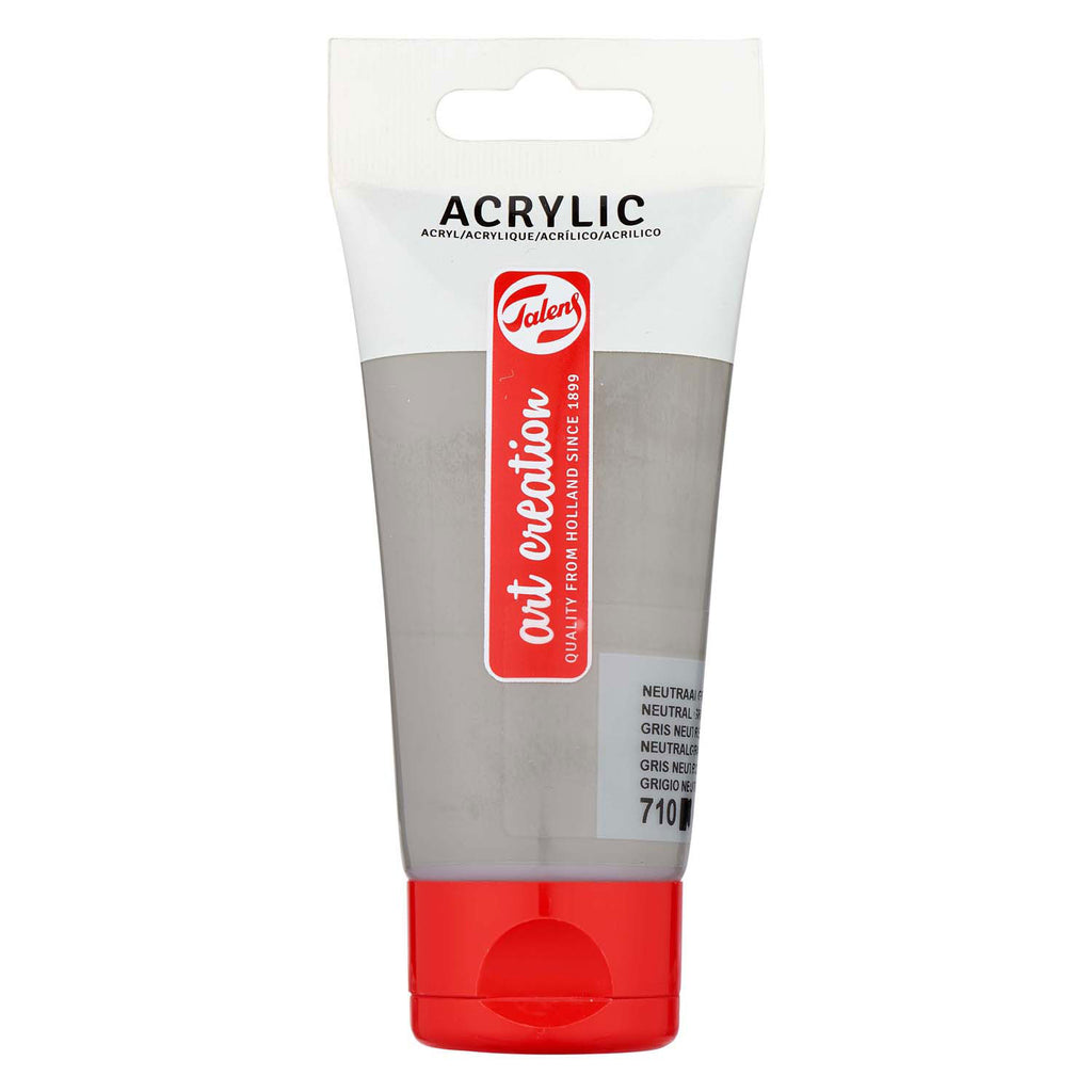 Talens art creation acrylverf tube 75ml neutraalgrijs 710