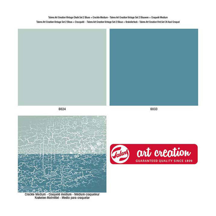 Talens Kunstkreation Vintage-Set 2 blau und knisternd