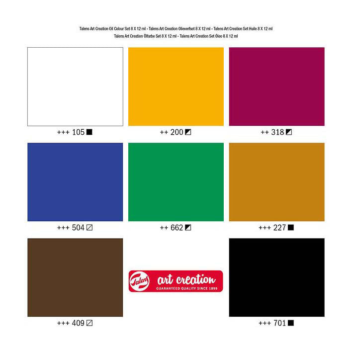Talens Art Creation • Ölfarben-Set 8x12ml