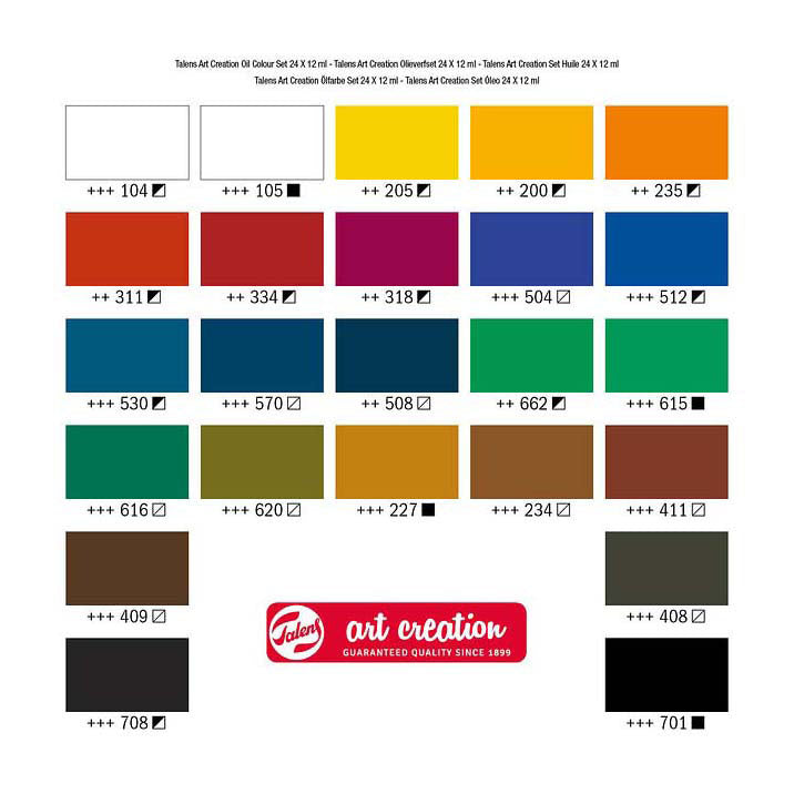 Talens Art Creation • Ölfarben-Set 24 x 12 ml