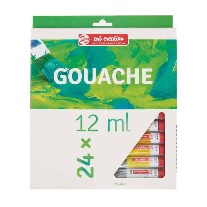 Talens Gouache-Set für künstlerische Gestaltung, 24 x 12 ml