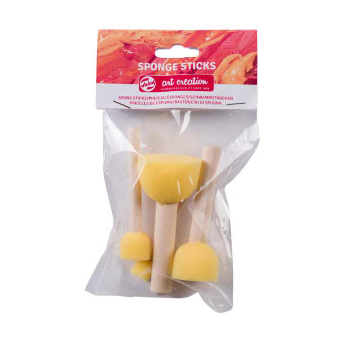 Talens Kunst-Schwammstäbchen-Set (4er-Pack)
